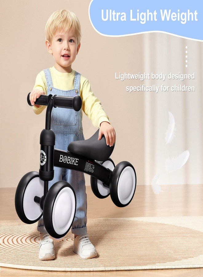 Bobike Baby Balance Bike Toys for 12-36 Months Kids Toy Boy and Girls Gifts Toddler Best First Birthday Gift Children Walker No Pedal Infant 4 Wheels Bicycle (Colorful, Black-Light) - Image 3